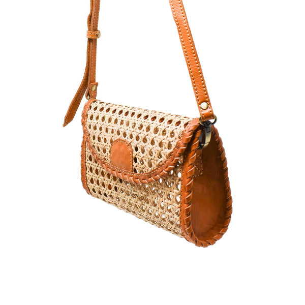  Woven Crossbody Bag for Women, Small Leather Clutch